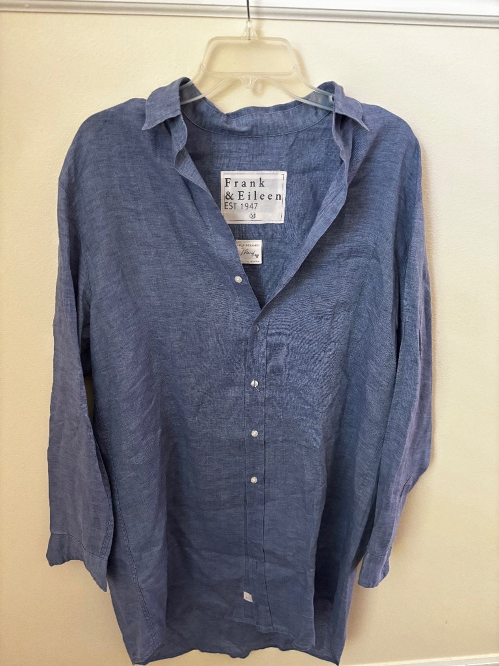 Frank & Eileen Mary Classic Shirt Dress Blue medium